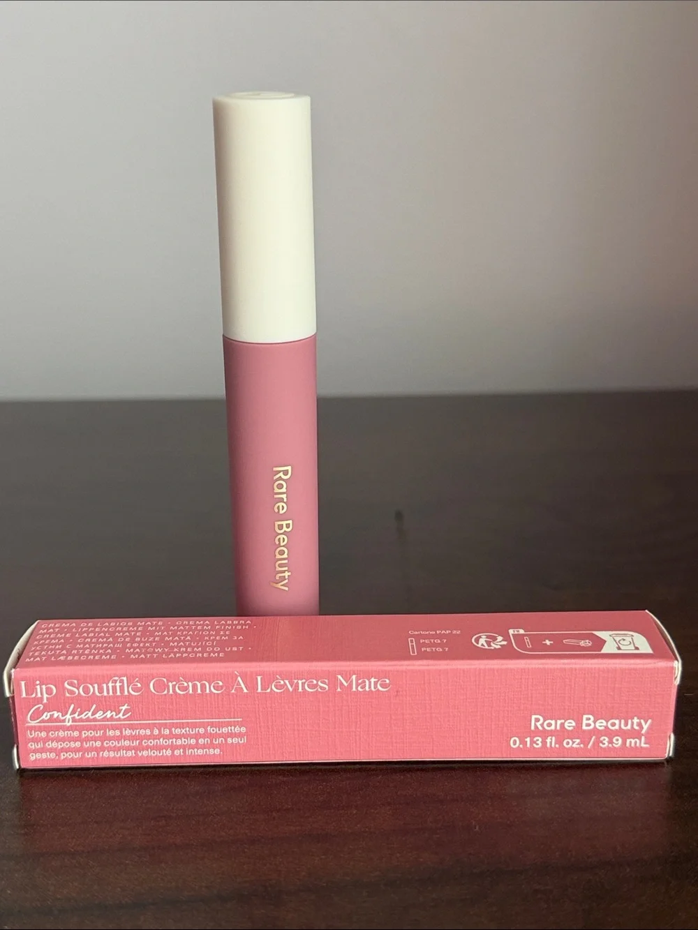Rare Beauty Lip Soufflé Crème Matte — Dusty Rose Pink